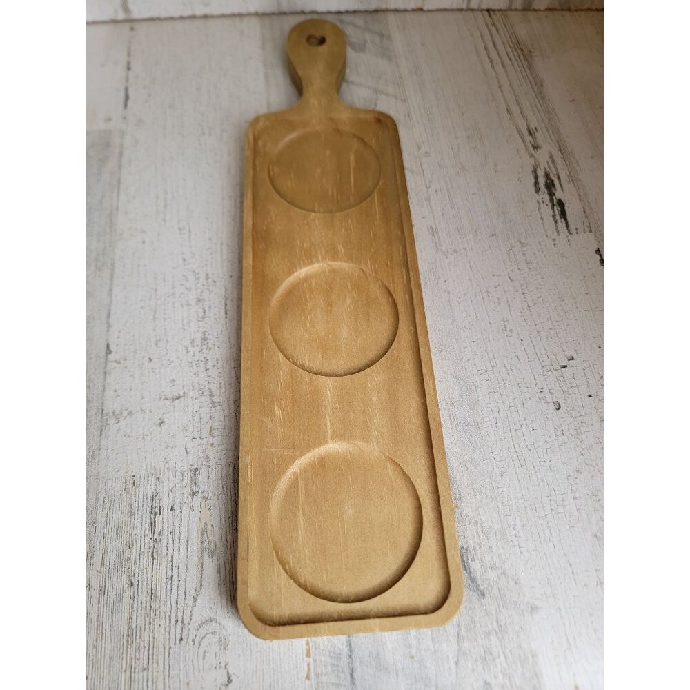 Hallmark wooden condiment‎ tray Xmas kitchen accessory